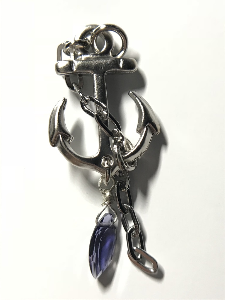 【試作品】アイオライトとアンカーのチャーム