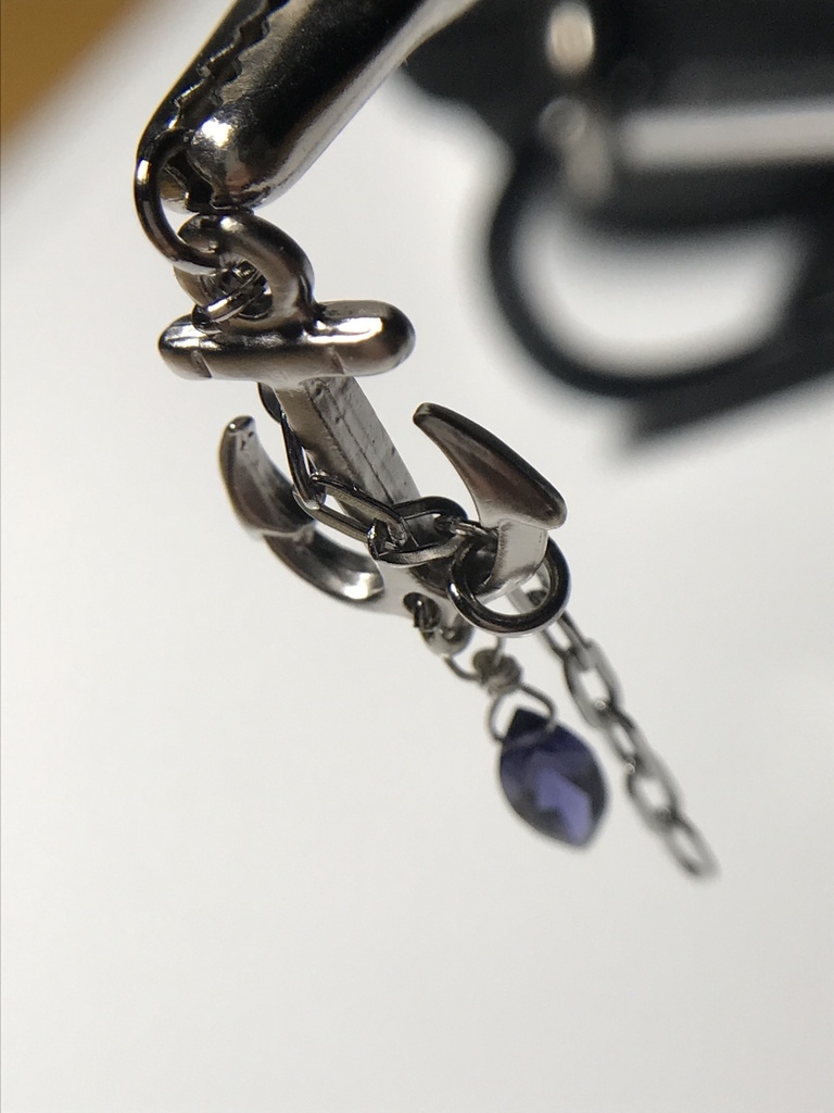 【試作品】アイオライトとアンカーのチャーム