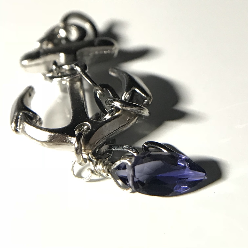 【試作品】アイオライトとアンカーのチャーム