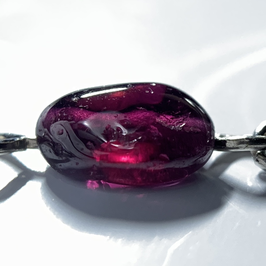 【再販】ガーネットとクロスのイヤーカフ