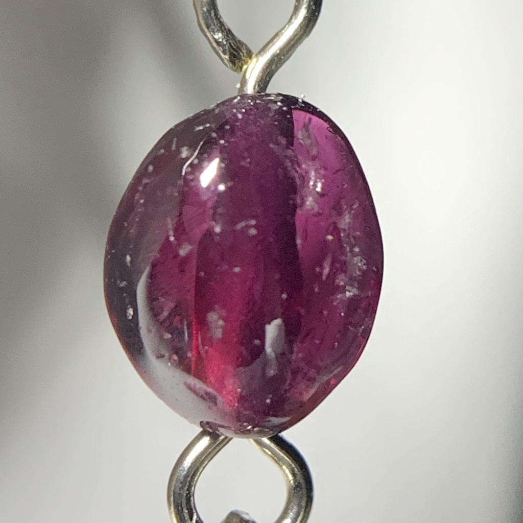 【再販】ガーネットとクロスのイヤーカフ