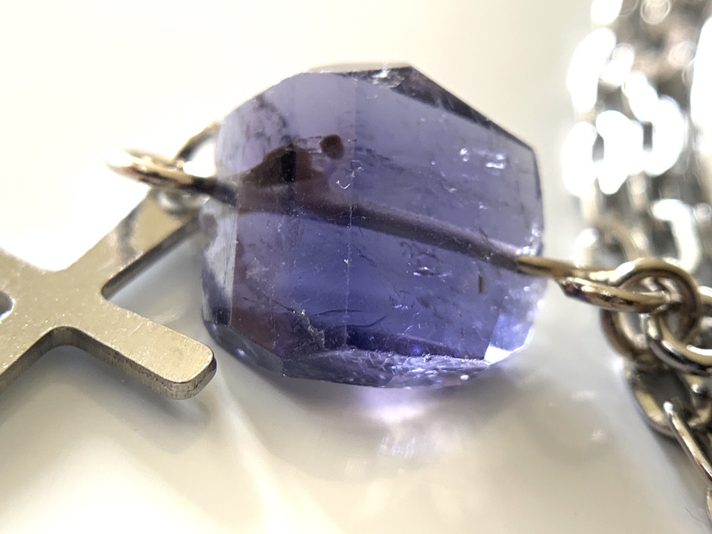 【再販】アイオライトとクロスのバングル