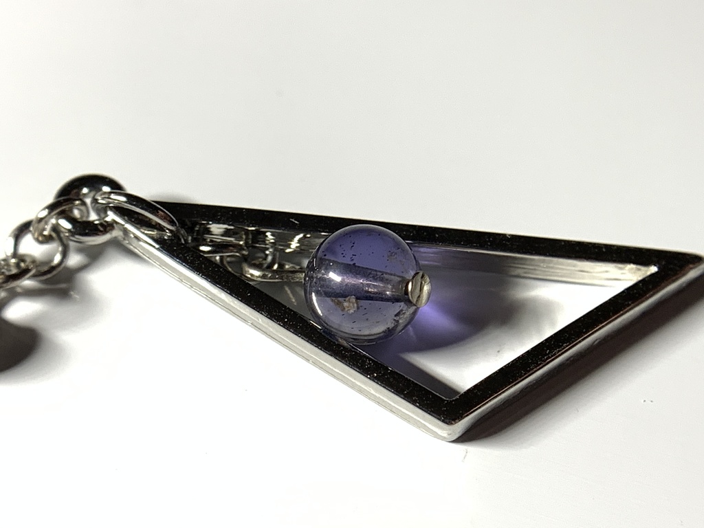 【1個売り】アイオライトとトライアングルのピアス