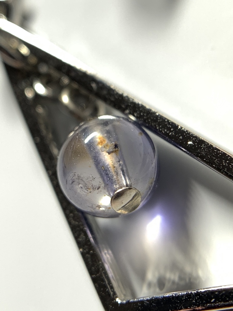 【1個売り】アイオライトとトライアングルのピアス