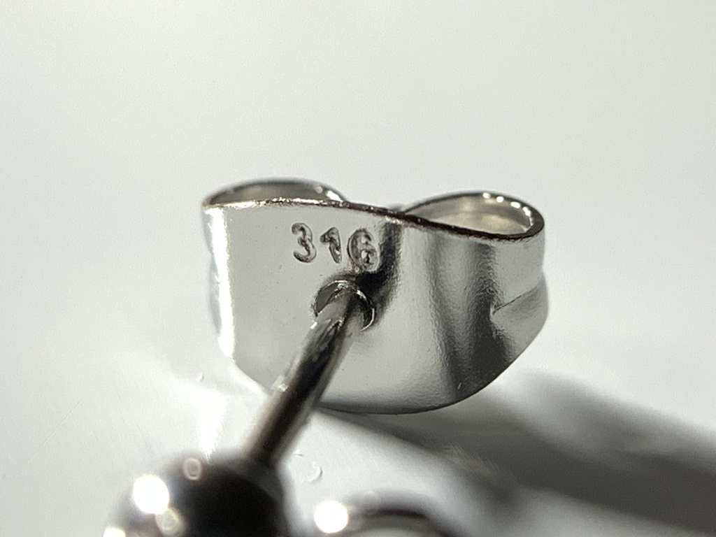 【1個売り】ガーネットとルビーとダブルハートのピアス