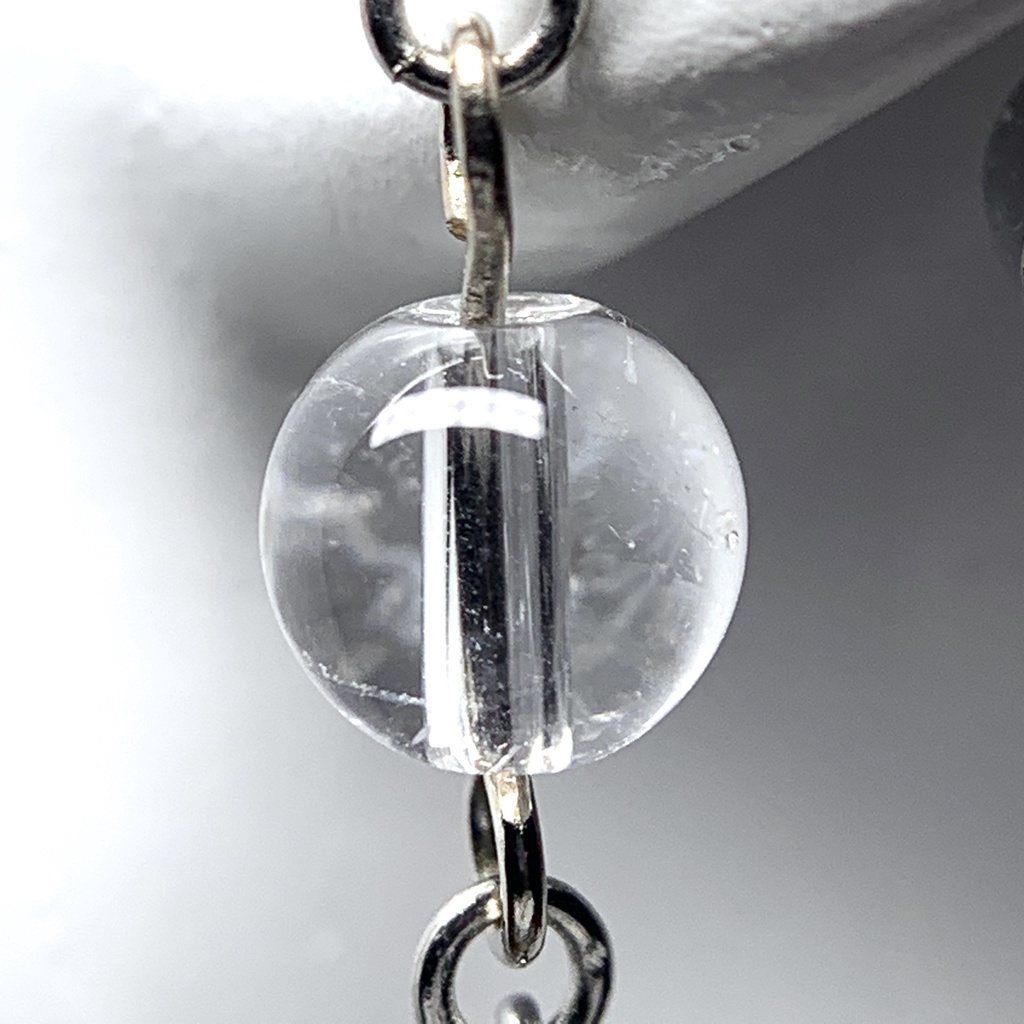 【再販】【1個売り】水晶とスティックのピアス