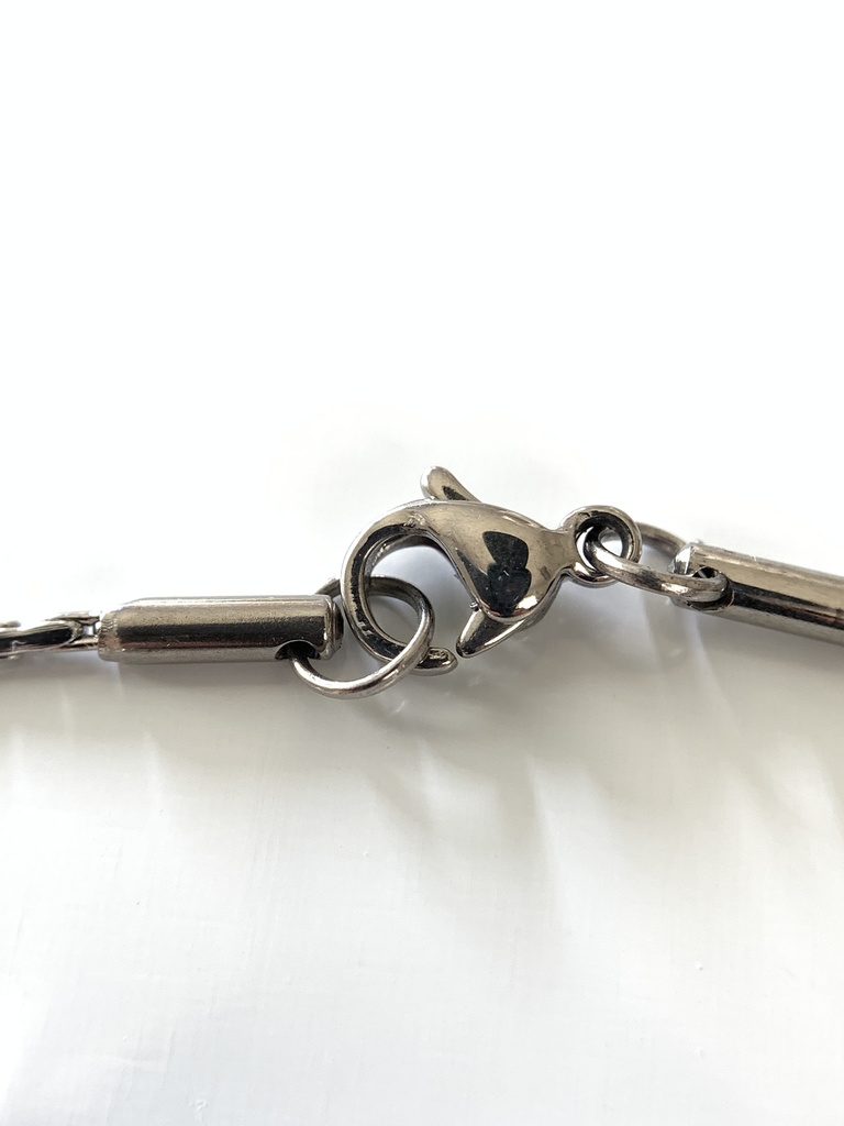 タンザナイトと紫陽花のネックレス