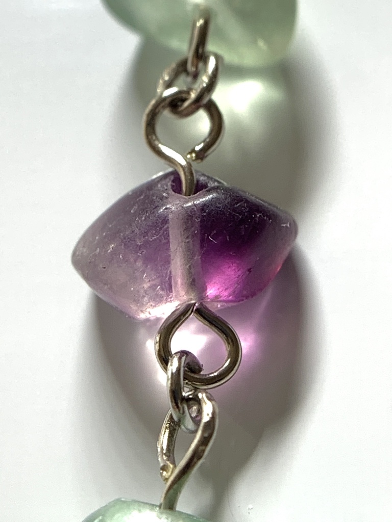 フローライトとボヘミアン風パーツのしおり