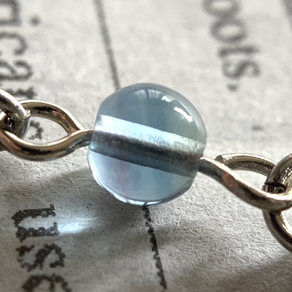 フローライトと水晶と雪の結晶のしおり