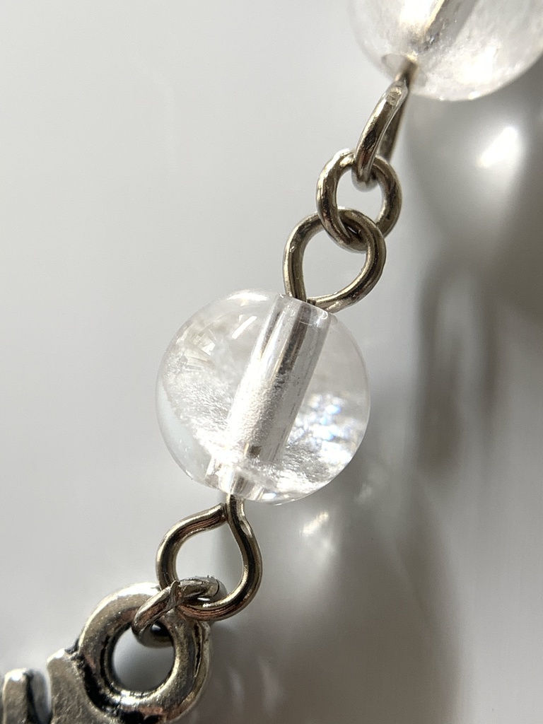 フローライトと水晶と雪の結晶のしおり