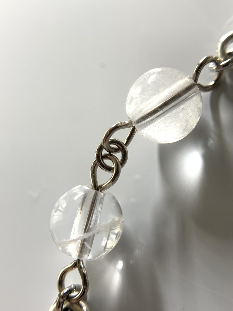 フローライトと水晶と雪の結晶のしおり