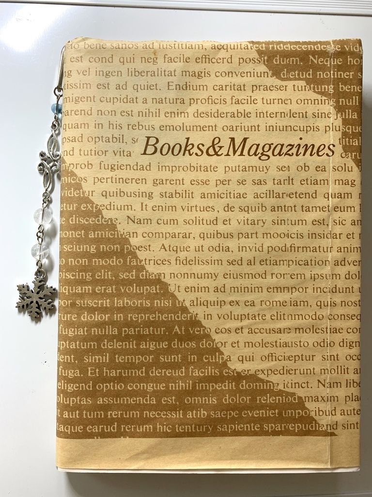 フローライトと水晶と雪の結晶のしおり