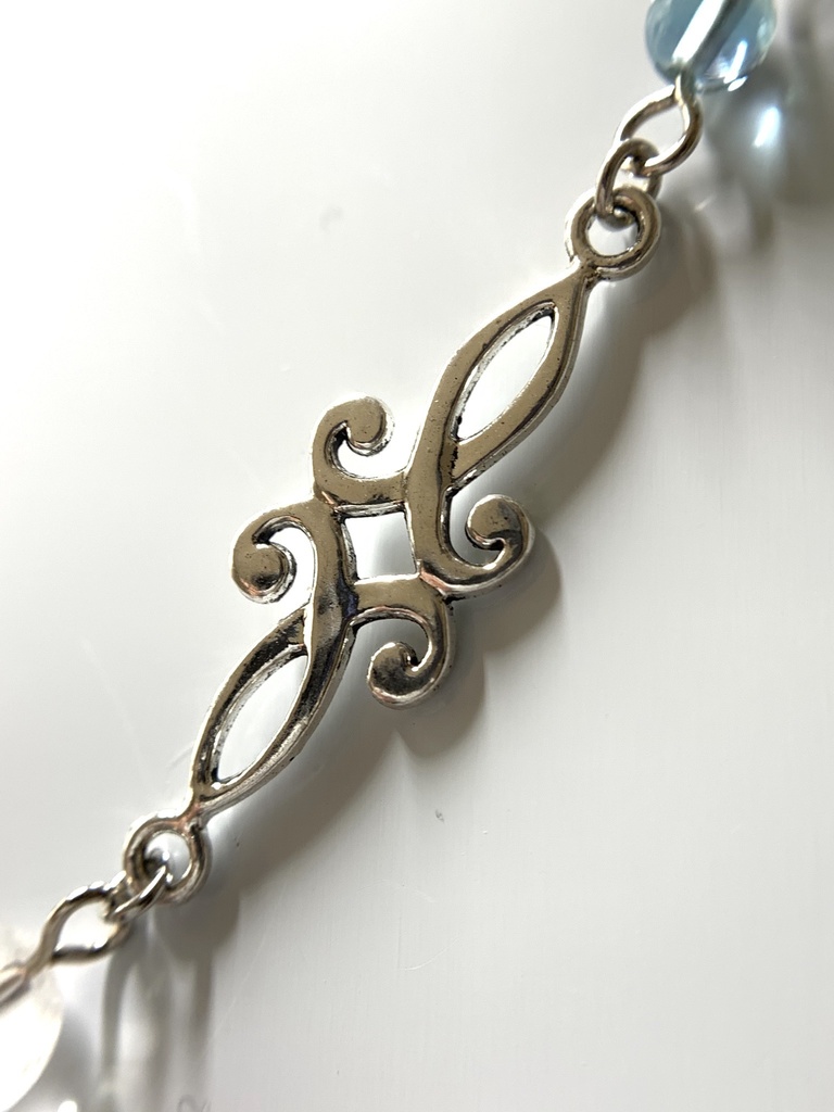 フローライトと水晶と雪の結晶のしおり