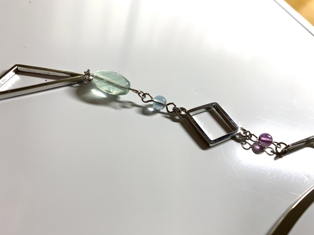 フローライトとスクエアとトライアングルのしおり