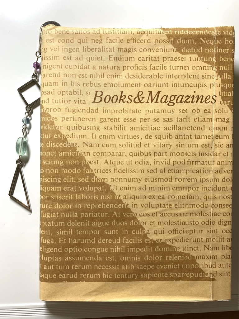 フローライトとスクエアとトライアングルのしおり