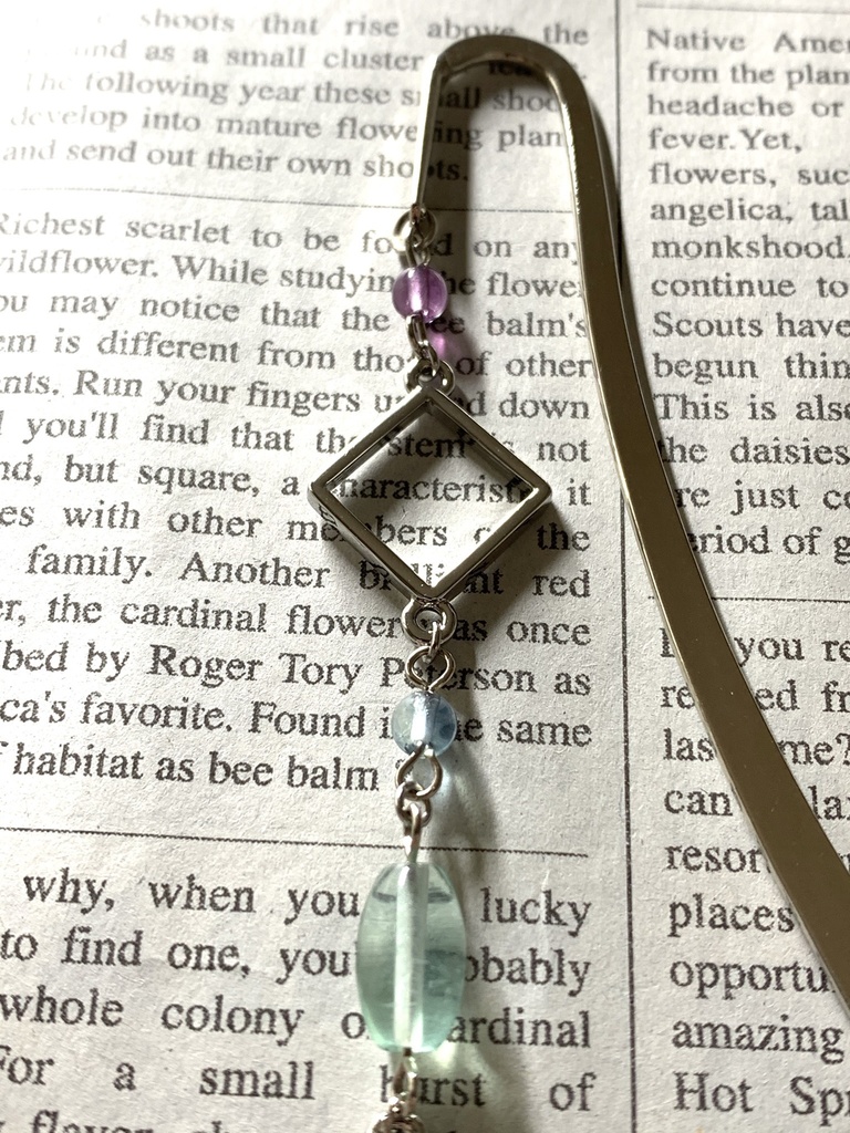 フローライトとスクエアとトライアングルのしおり