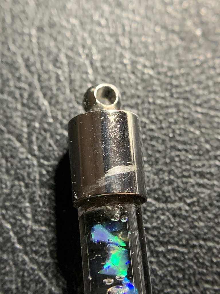 (訳あり)オパール入り試験管(小)F