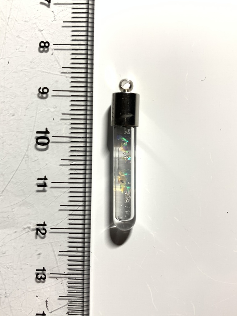 (訳あり)オパール入り試験管(小)F