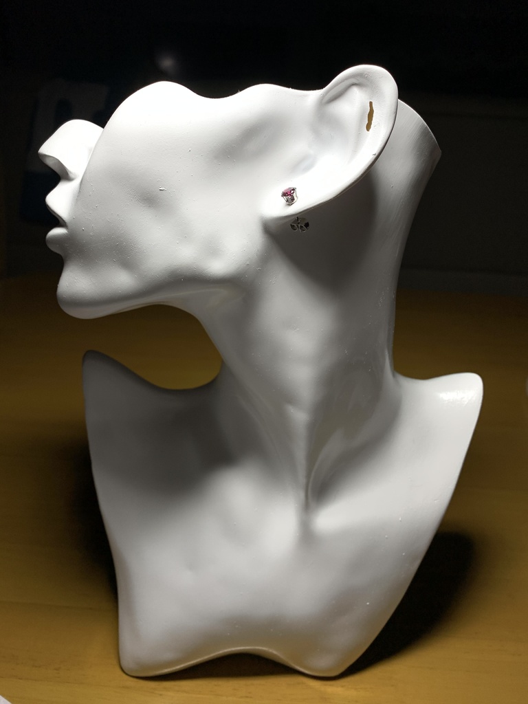 【再販】【1個売り】ロードライトガーネットのスタッドピアス(暗)5mm