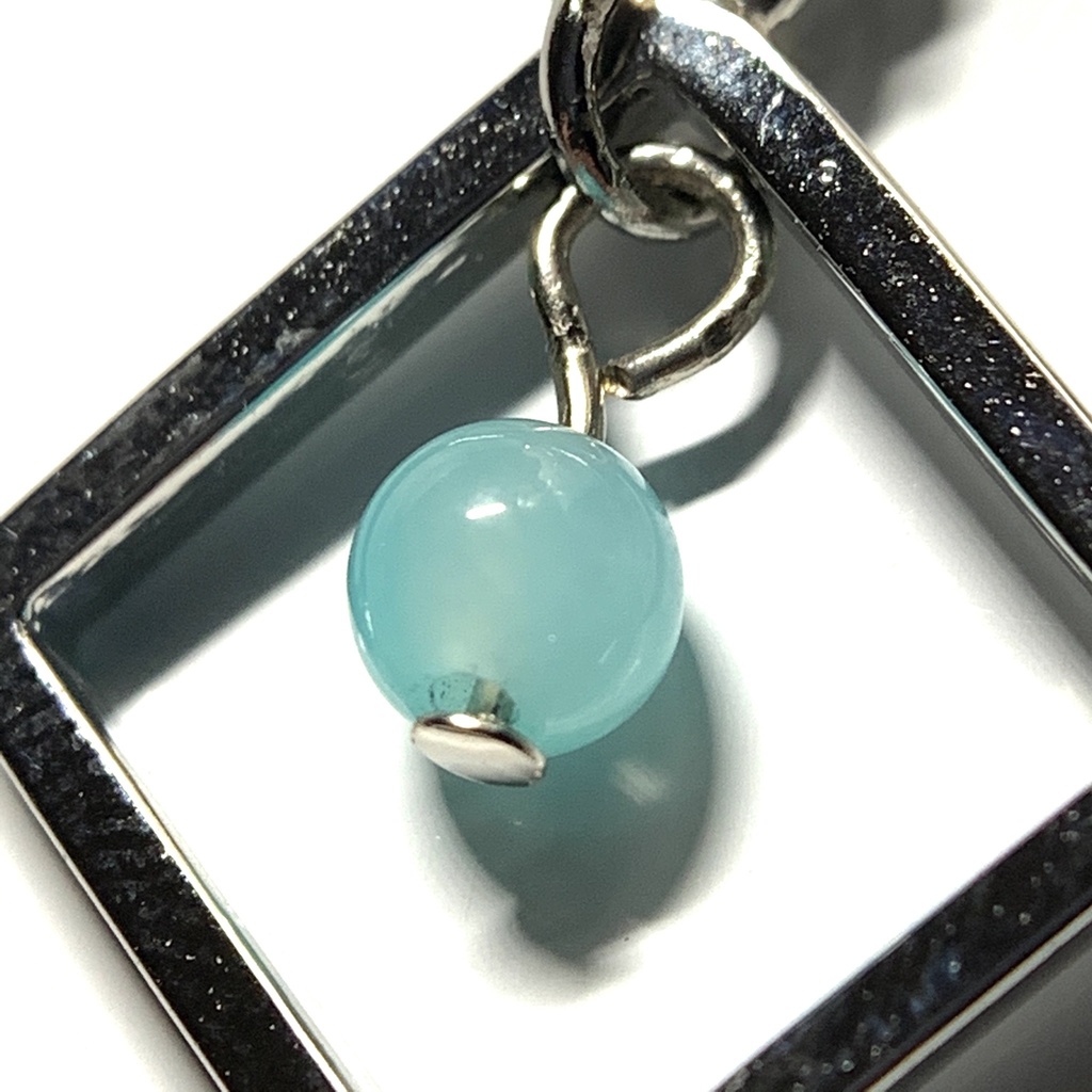 【1個売り】アマゾナイトとブルーアパタイトの夏色ピアス