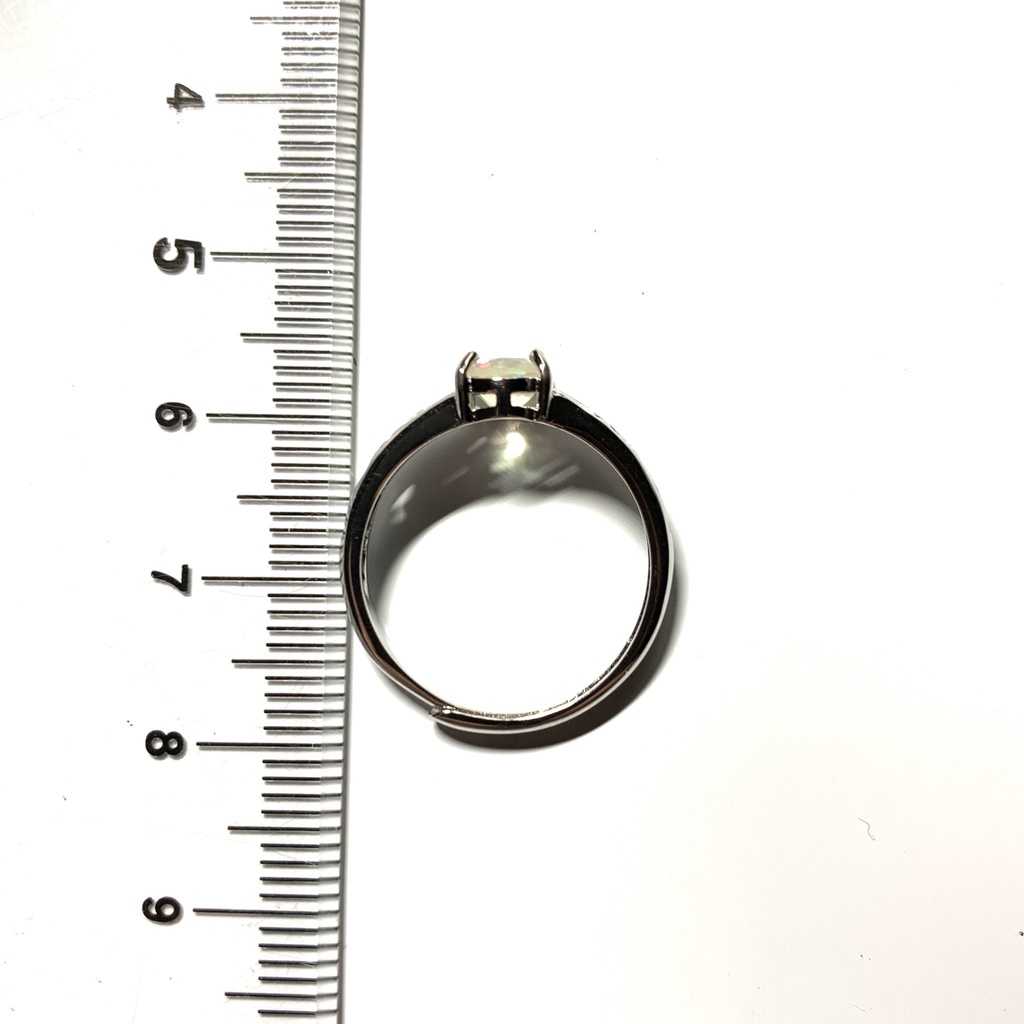 オパールのアラベスク調リングD