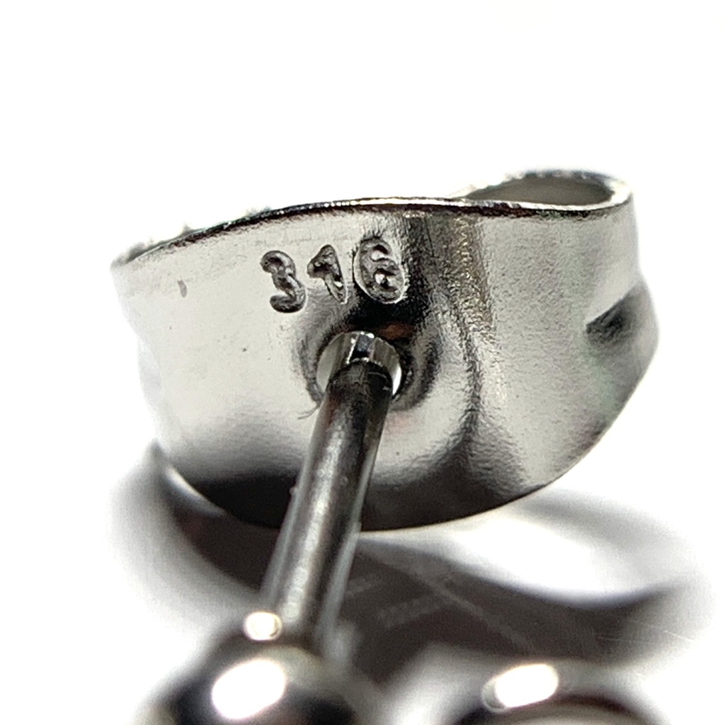 【1個売り】アイオライトとダブルハートのピアス