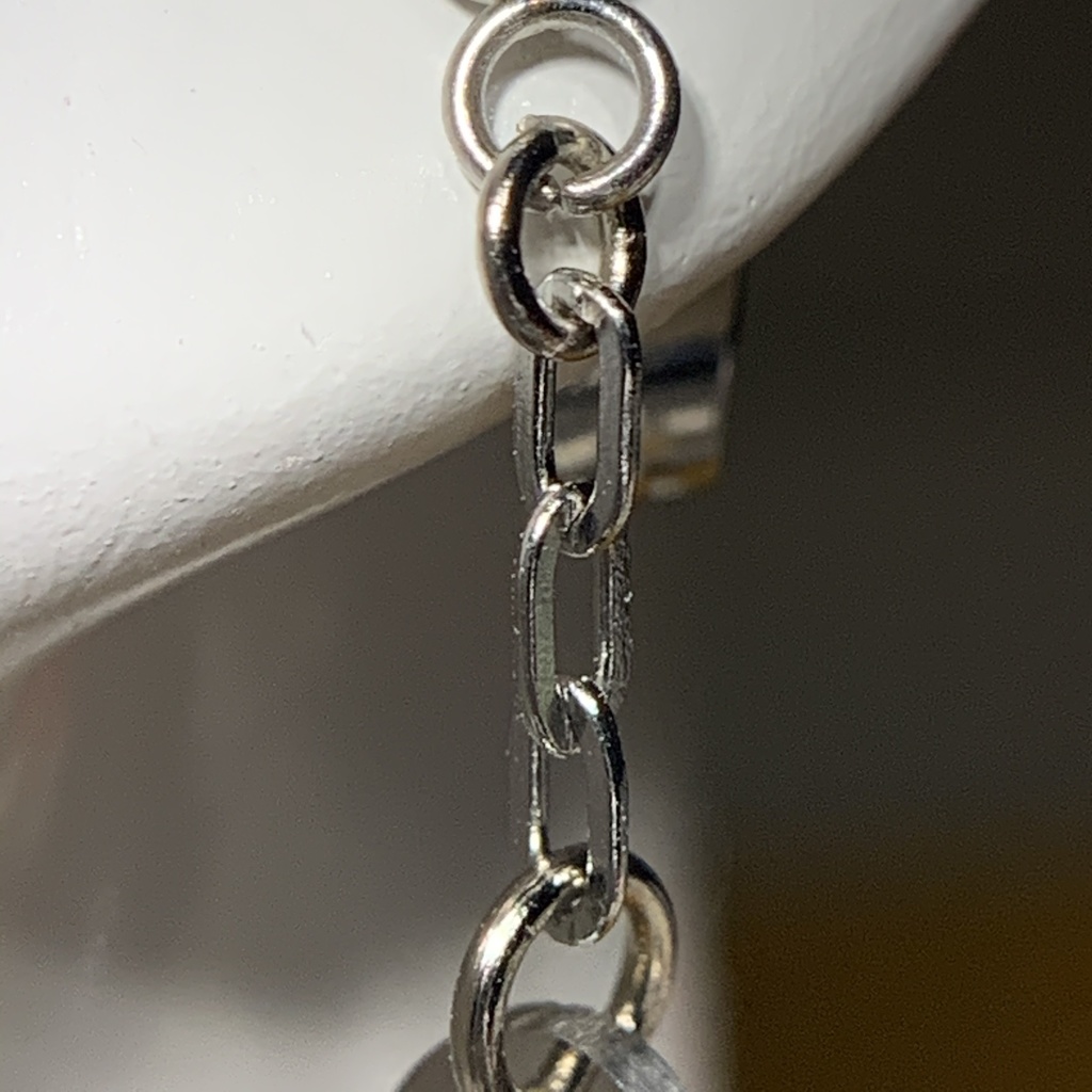 【1個売り】アイオライトとダブルハートのピアス