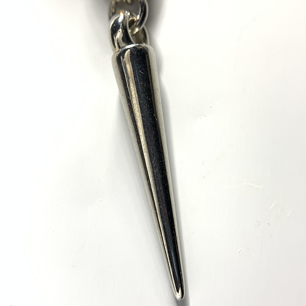 琥珀とニードルのイヤーカフ