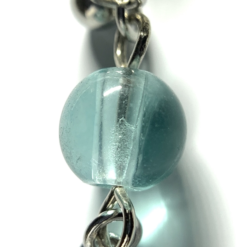 【1個売り】フローライトとスティックのピアス