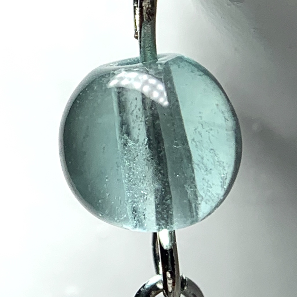 【1個売り】フローライトとスティックのピアス