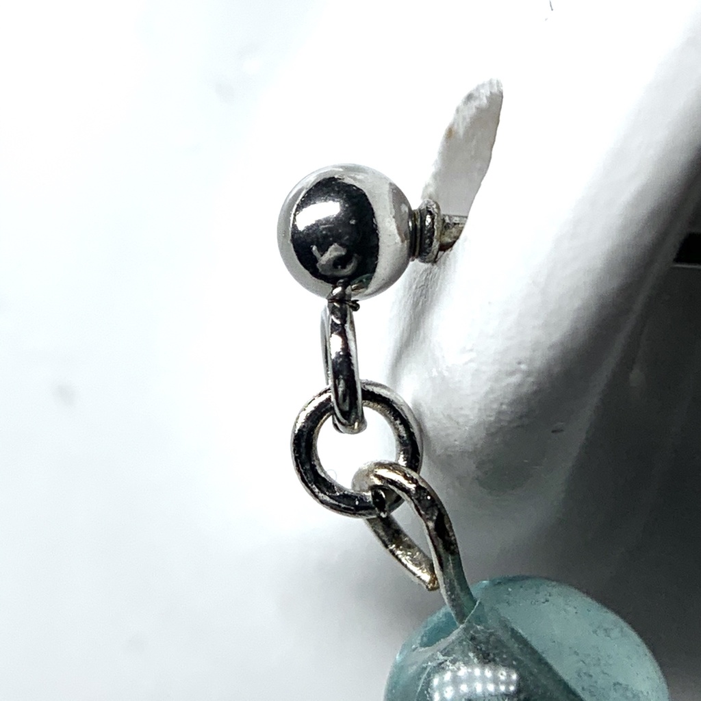 【1個売り】フローライトとスティックのピアス