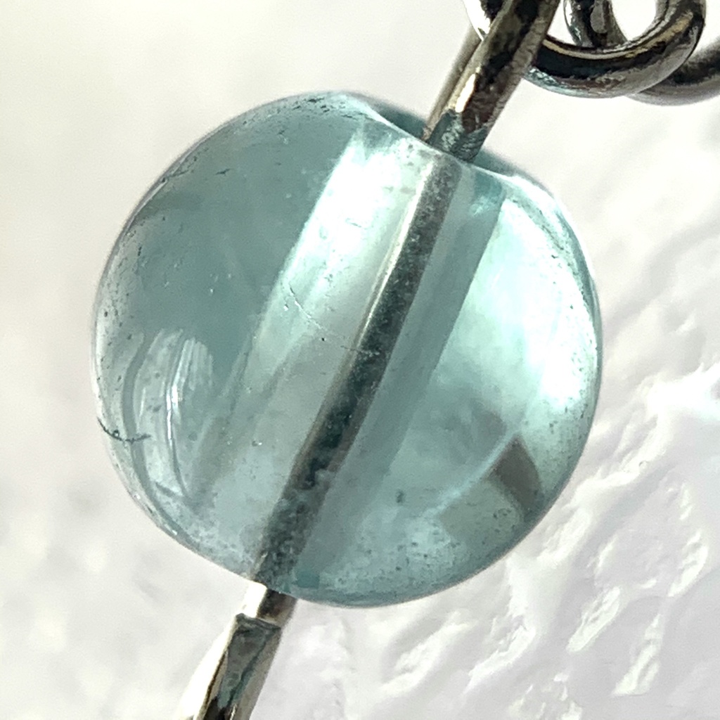 【1個売り】フローライトとスティックのピアス