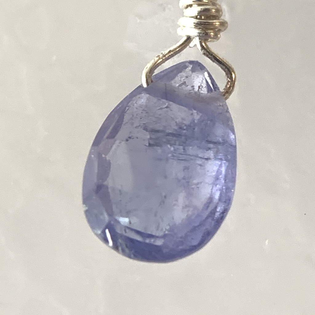 【1個売り】タンザナイトとネコのピアス