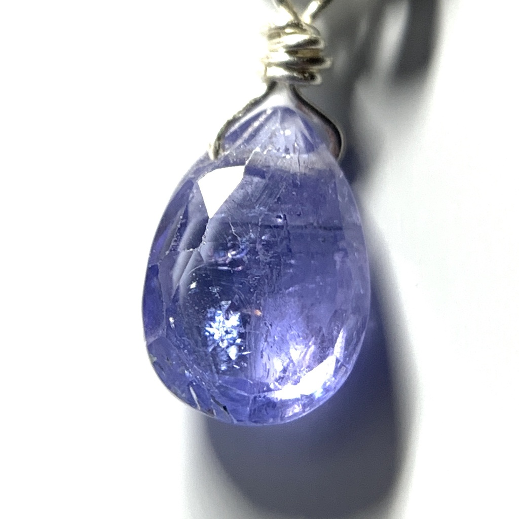 【1個売り】タンザナイトとネコのピアス