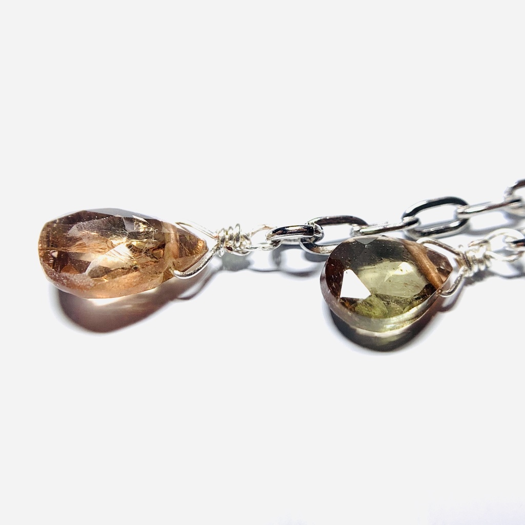 【1個売り】アンダリュサイトとチェーンのピアス