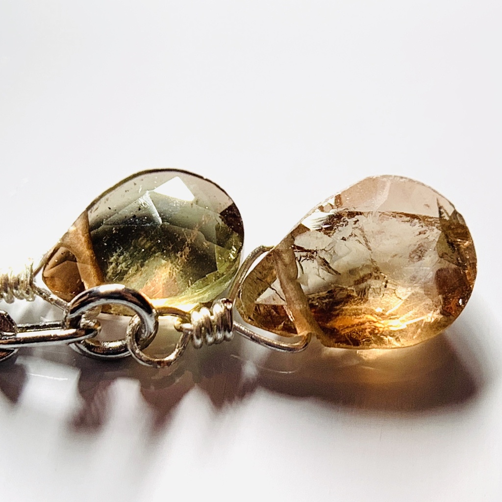 【1個売り】アンダリュサイトとチェーンのピアス