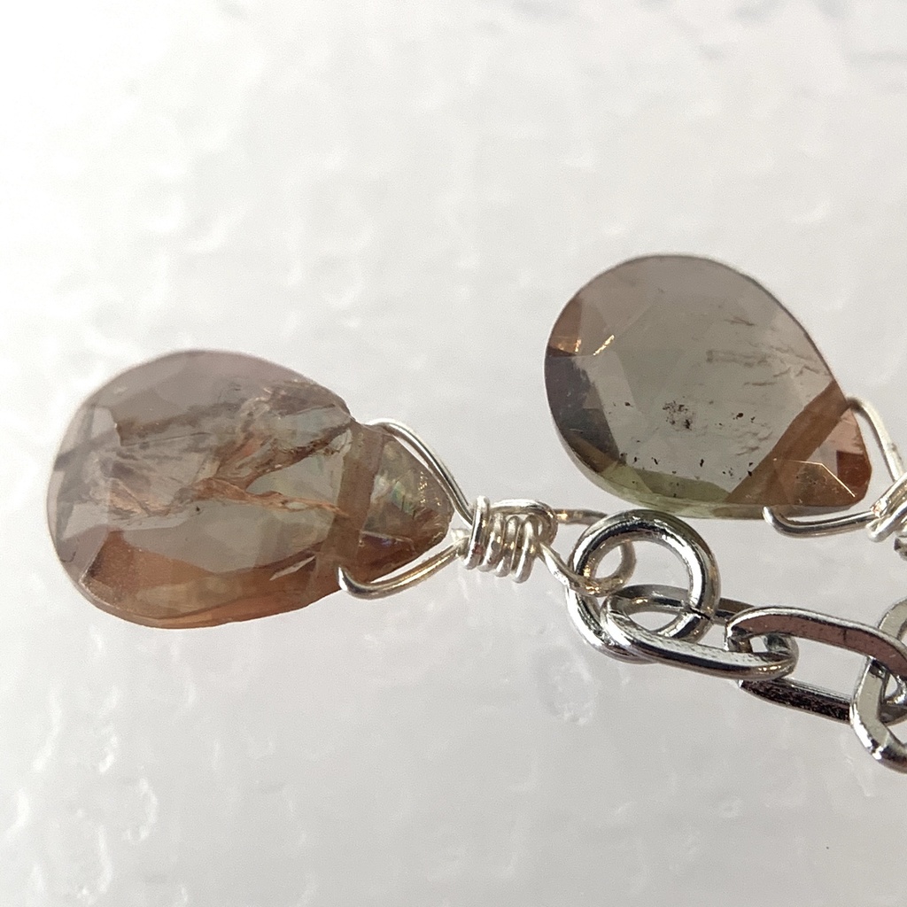 【1個売り】アンダリュサイトとチェーンのピアス