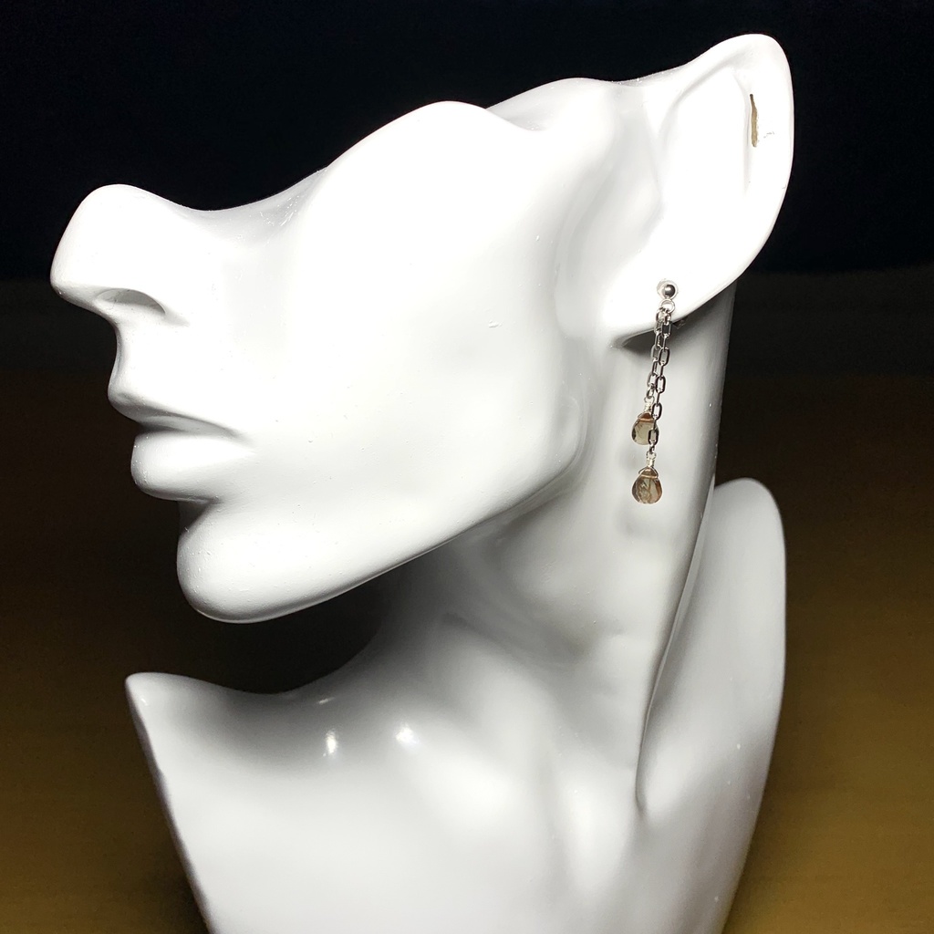 【1個売り】アンダリュサイトとチェーンのピアス