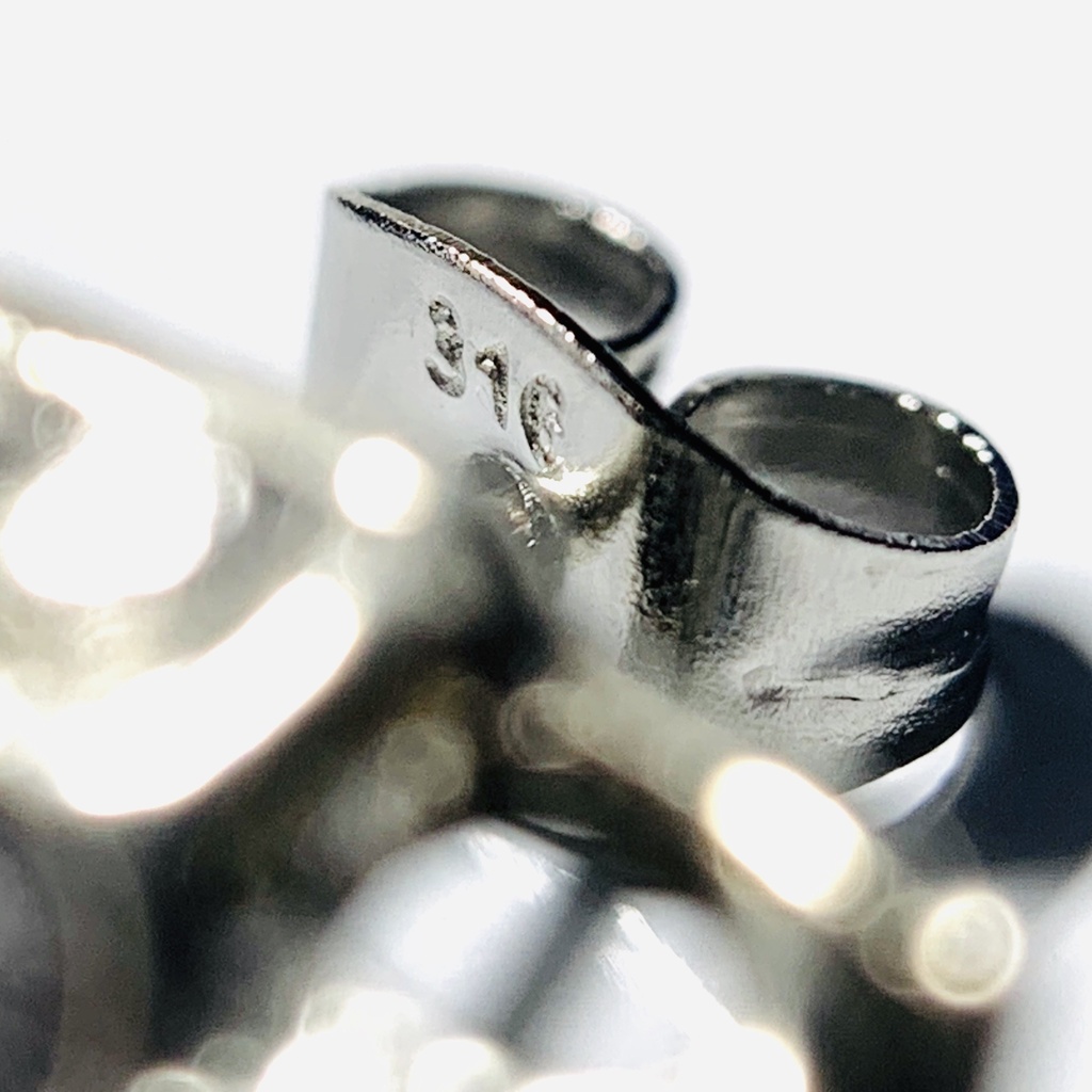 【1個売り】(試作品)ガーネットとスカルとスパイクのピアス