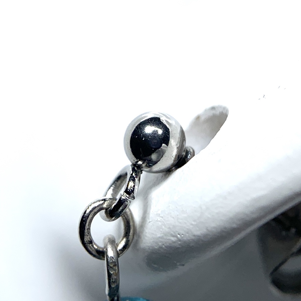 【1個売り】フローライトとカットスティックのピアス