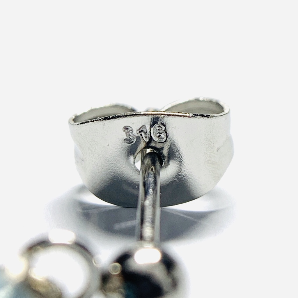 【1個売り】フローライトとカットスティックのピアス