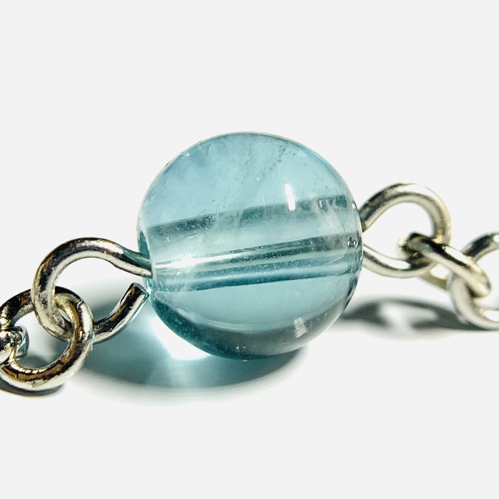 【1個売り】フローライトとカットスティックのピアス