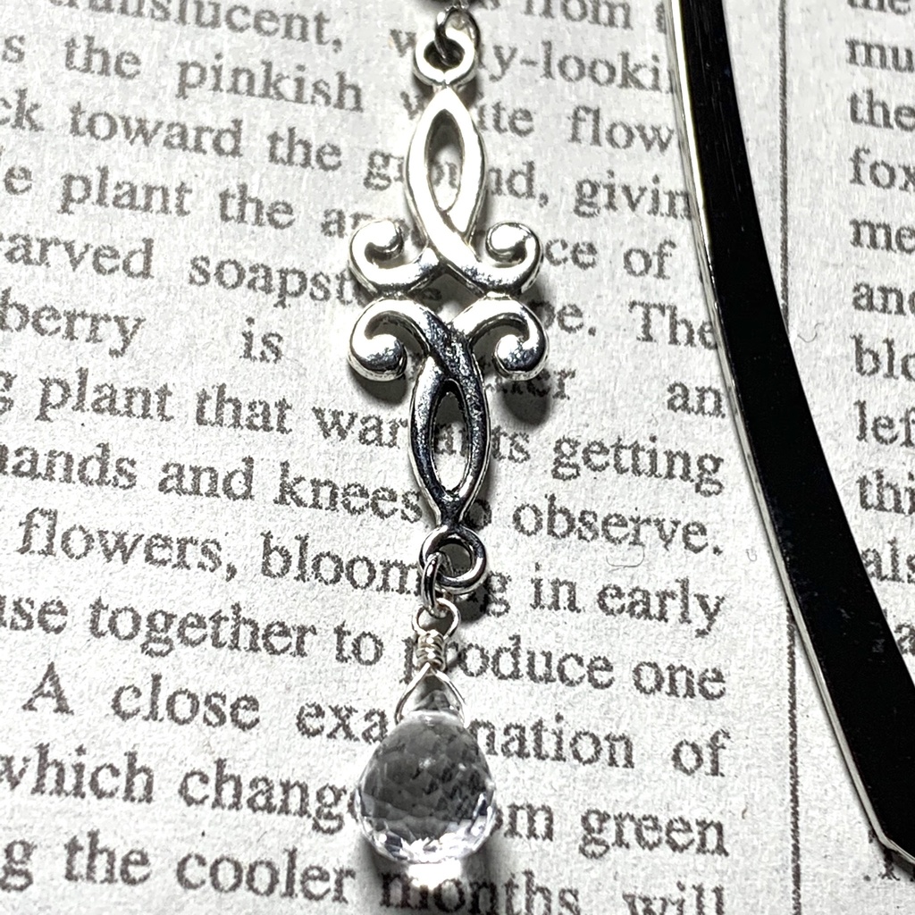 ダイヤモンドクォーツと水晶のしおり