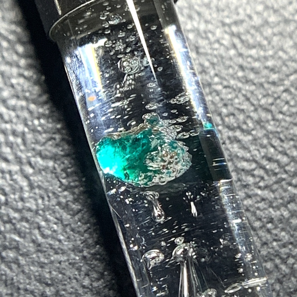 ダイオプテーズ(翠銅鉱)入り試験管(小)