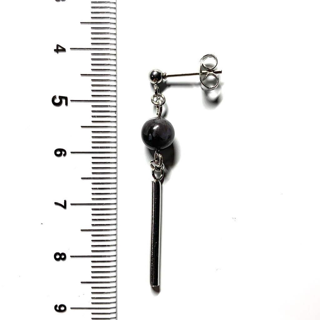 【1個売り】インディゴガブロとスティックのピアス