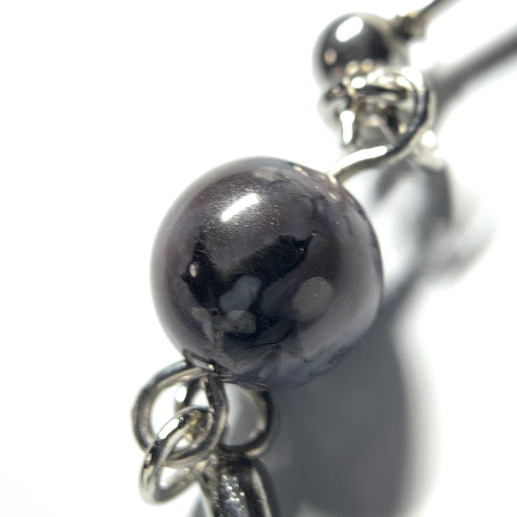 【1個売り】インディゴガブロとスティックのピアス