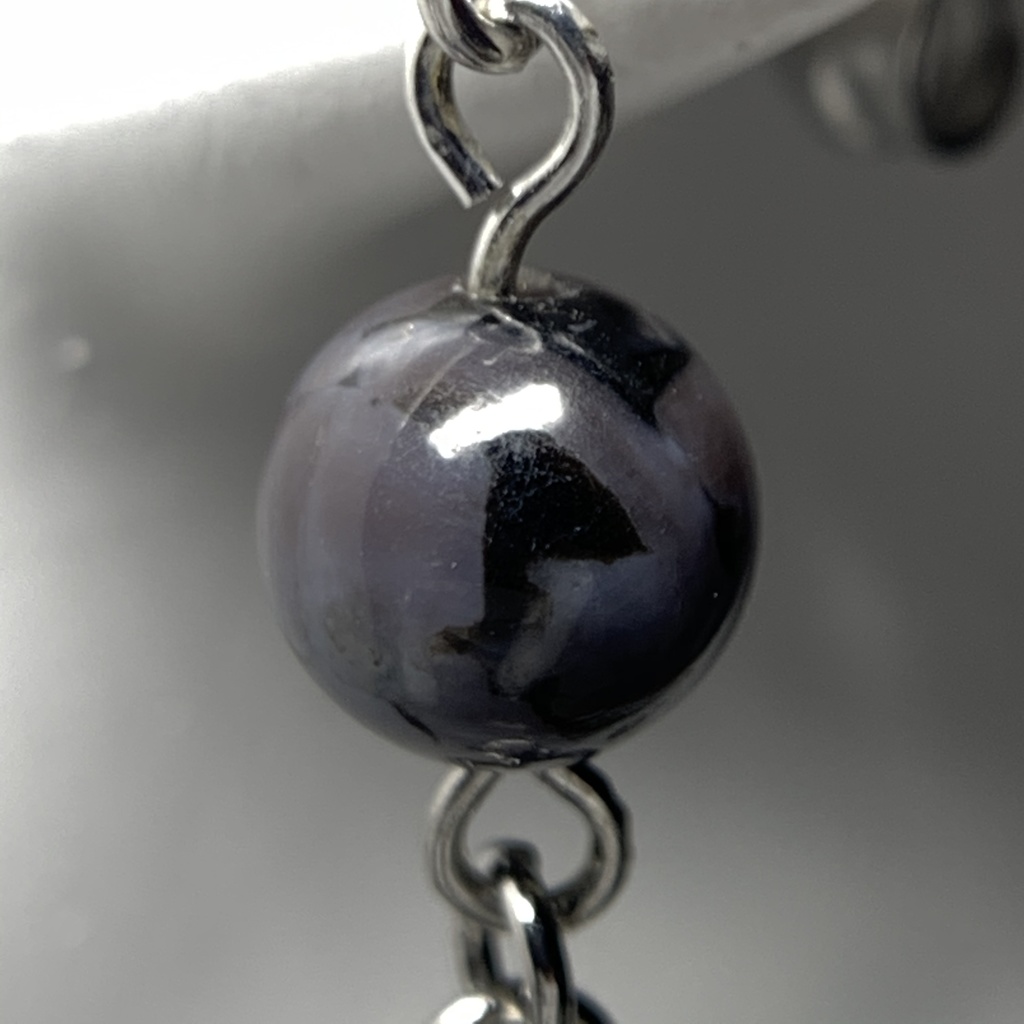 【1個売り】インディゴガブロとスティックのピアス