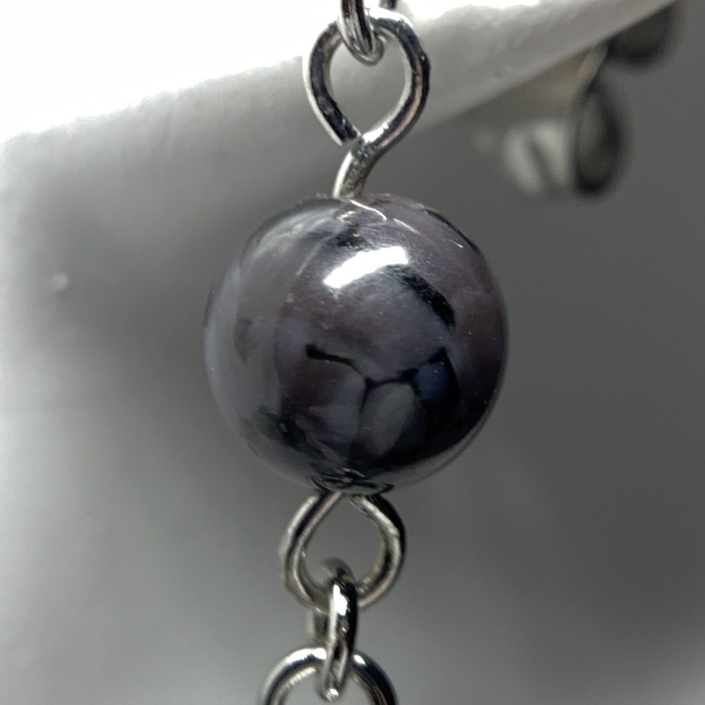 【1個売り】インディゴガブロとスティックのピアス