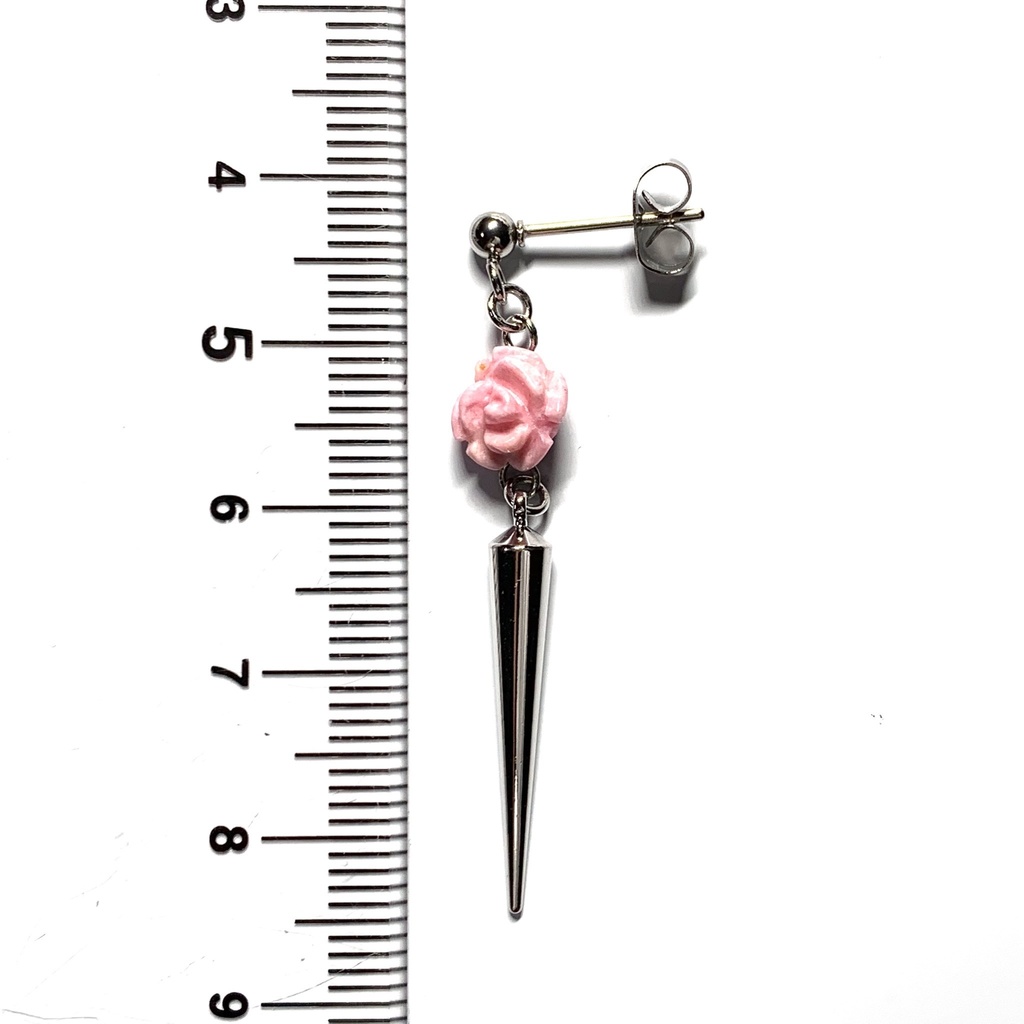 【1個売り】ロードナイトの薔薇のピアス