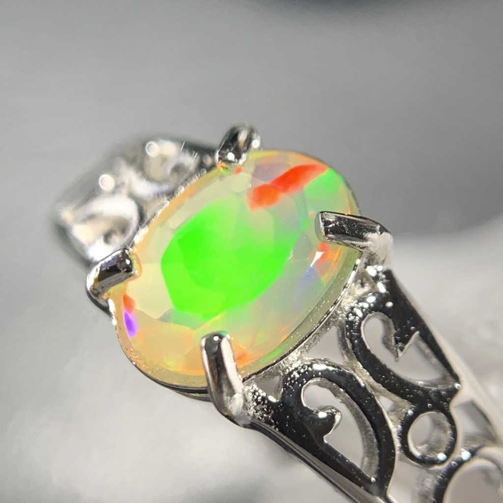 オパールのアラベスク調リングF